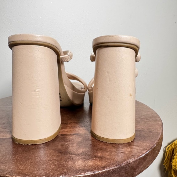 DV by Dolce Vita Nude Strappy Block Heel Sandals – Size 7 - Picture 5 of 8